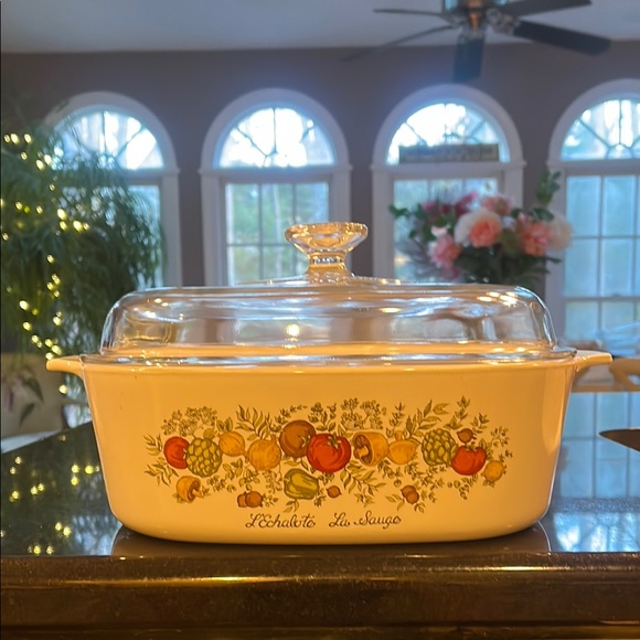 RARE - "Spice of Life" - 4L / 4QT CorningWare Casserole with Glass Lid - Picture 1 of 7